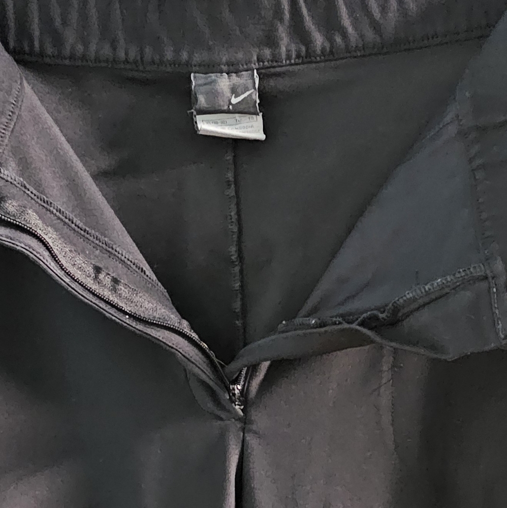 Nike -Women's Dri-Fit Pants Slacks Zip-up Button Closure Silky Stretchy Athletic - Picture 5 of 9